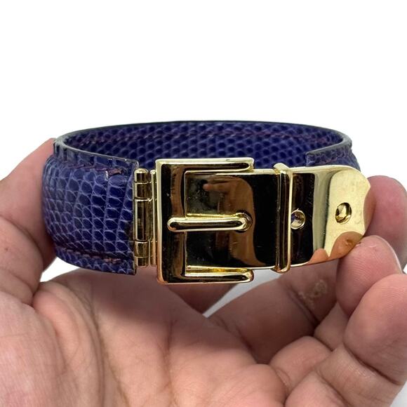 Gucci Purple Lizard Bracelet - Picture 14 of 16